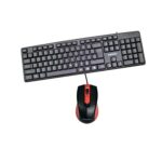 Zebion K500 + SWAG Gaming Combo Set (Black/Red)